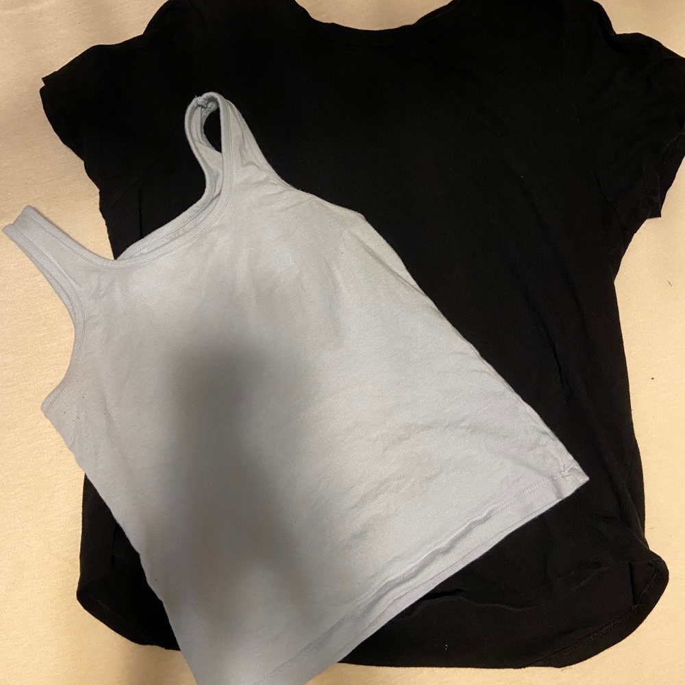 Combo- Old navy shirt and tank top